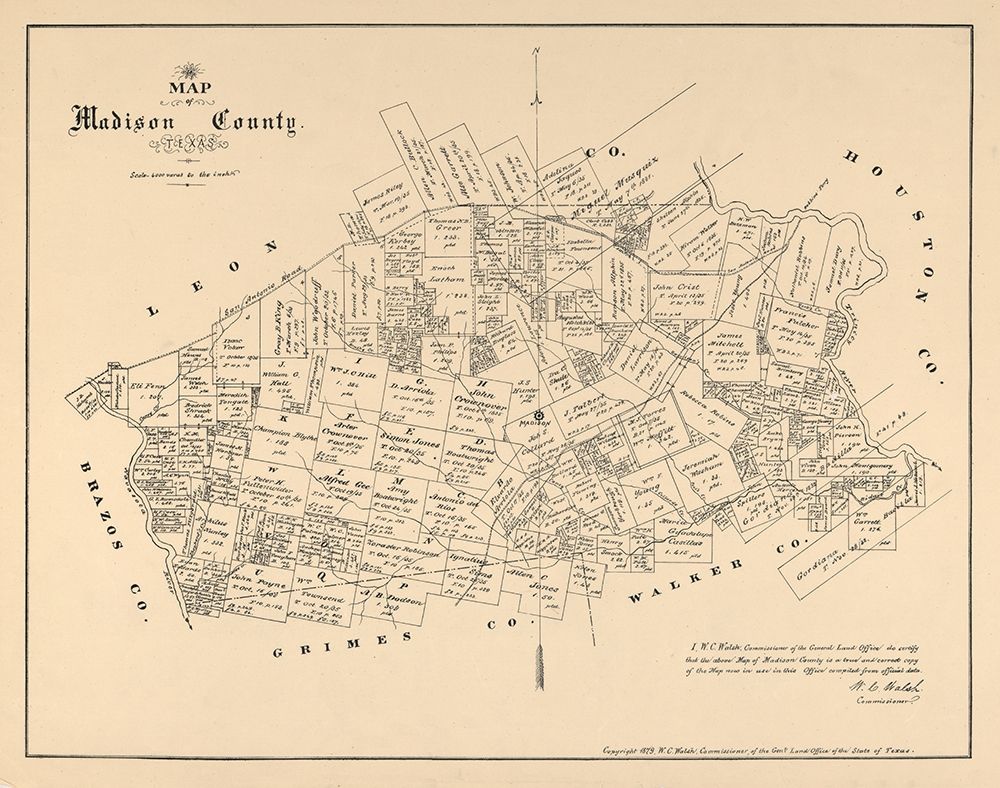 Madison County Texas - Walsh 1879