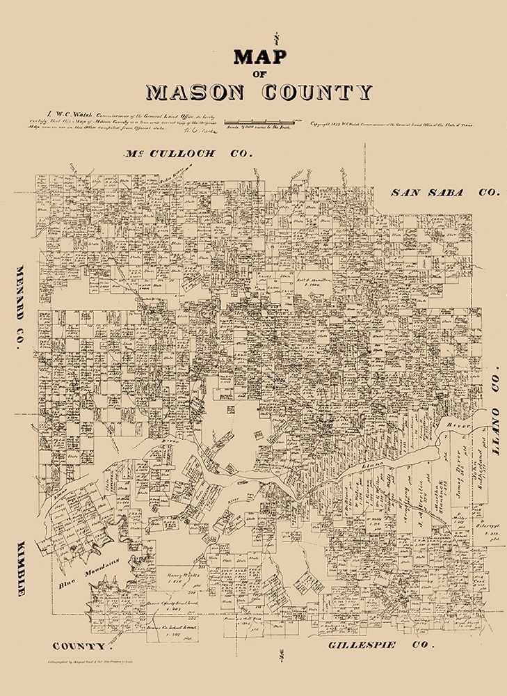 Mason County Texas - Walsh 1879