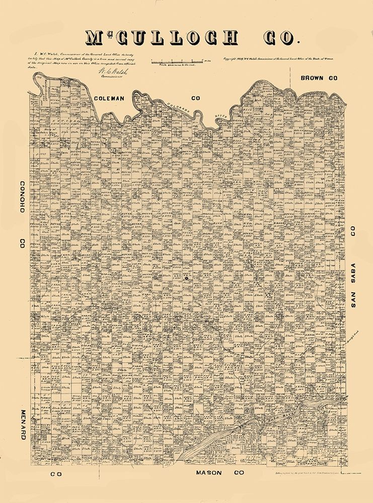 McCulloch County Texas - Walsh 1879