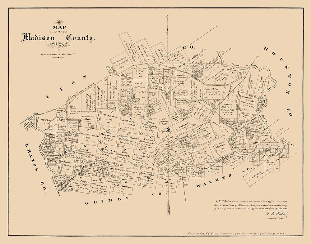 Madison County Texas - Walsh 1879
