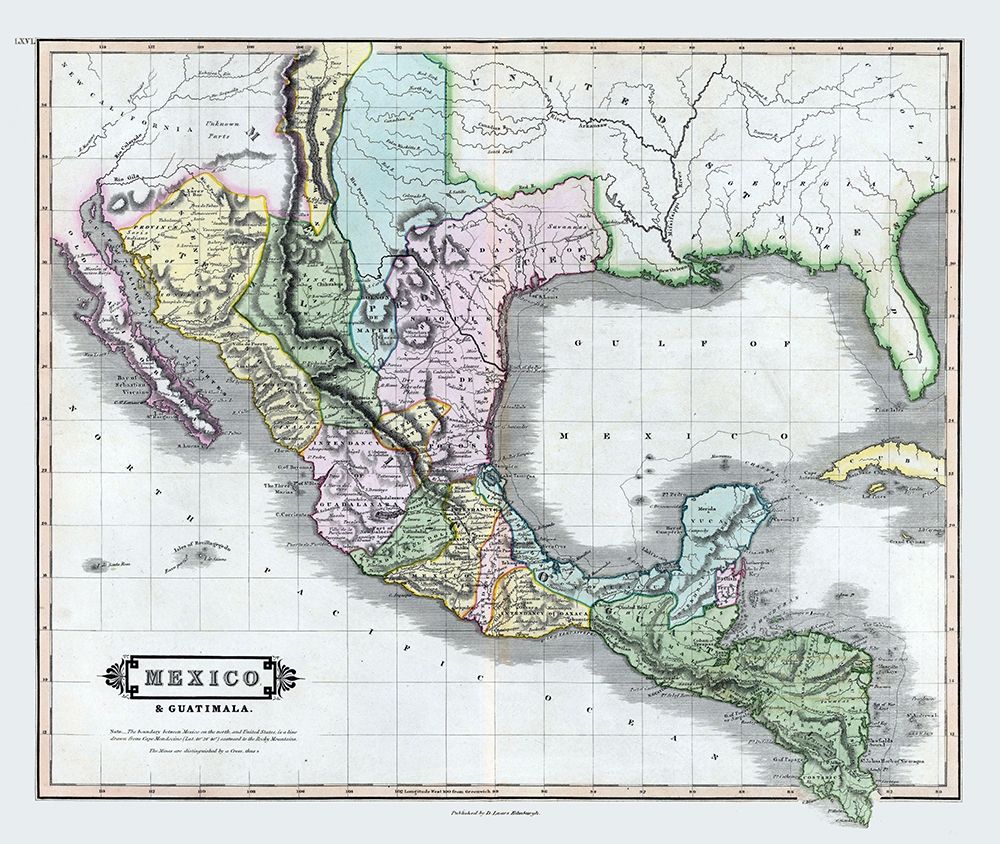 Mexico - Guatemala - Lizars 1833