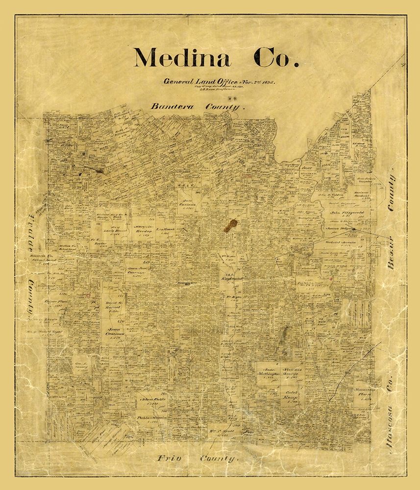 Medina County Texas - Rowe 1895