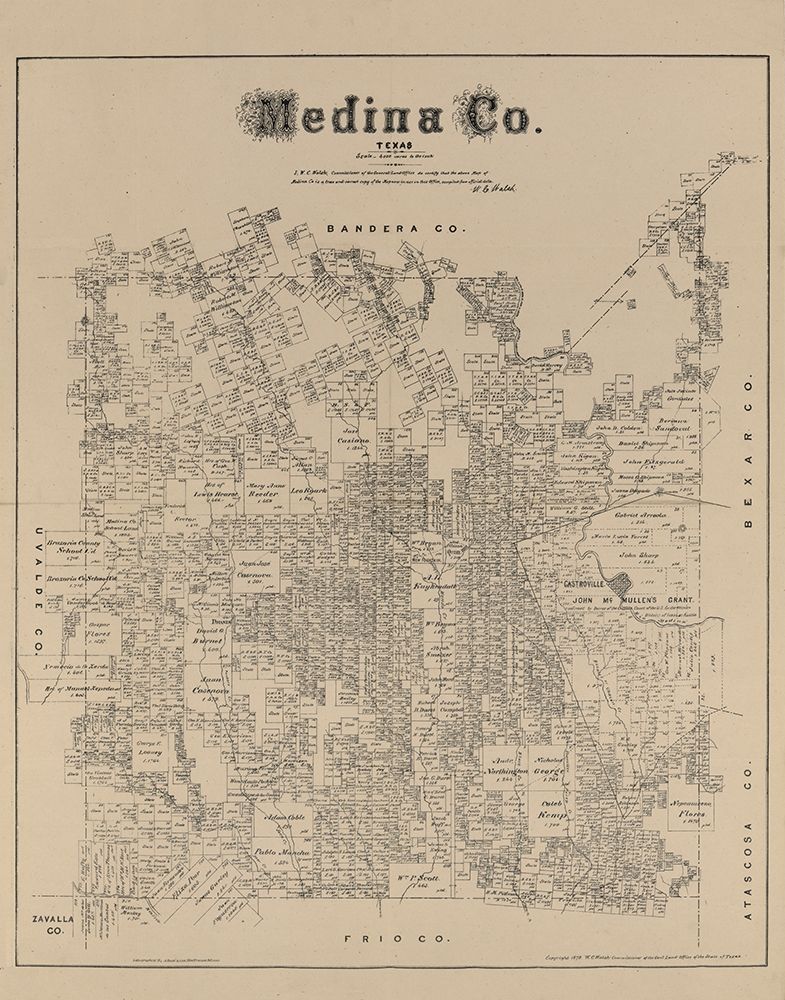 Medina County Texas - Walsh 1879
