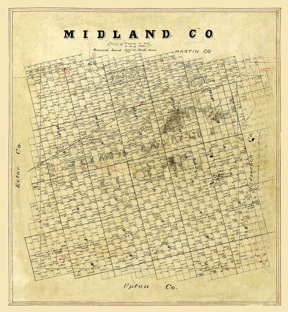 Midland County Texas -1896