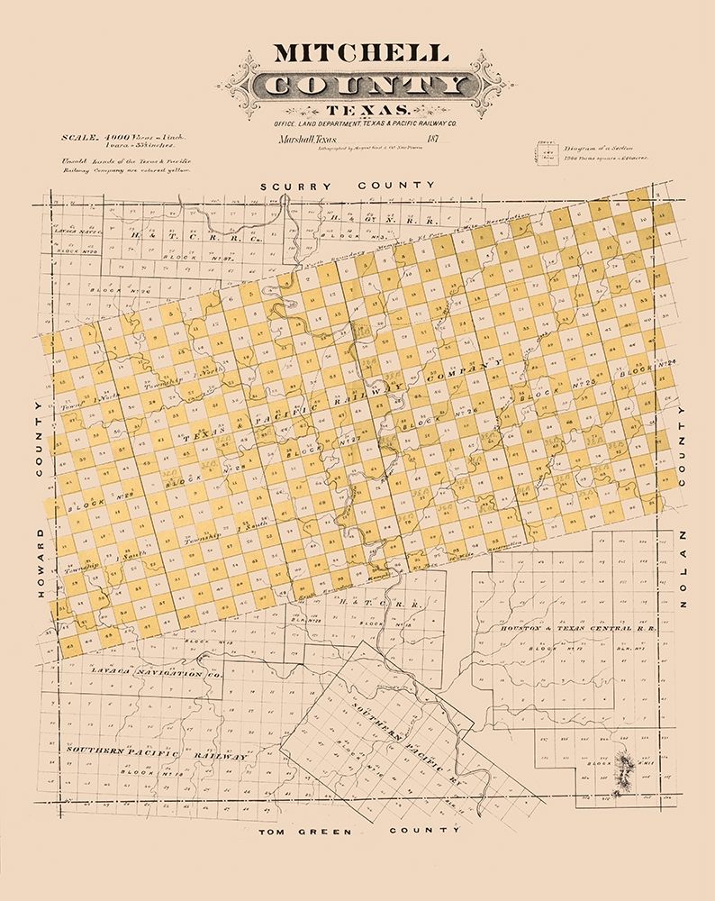 Mitchell County Texas - Gast 1870