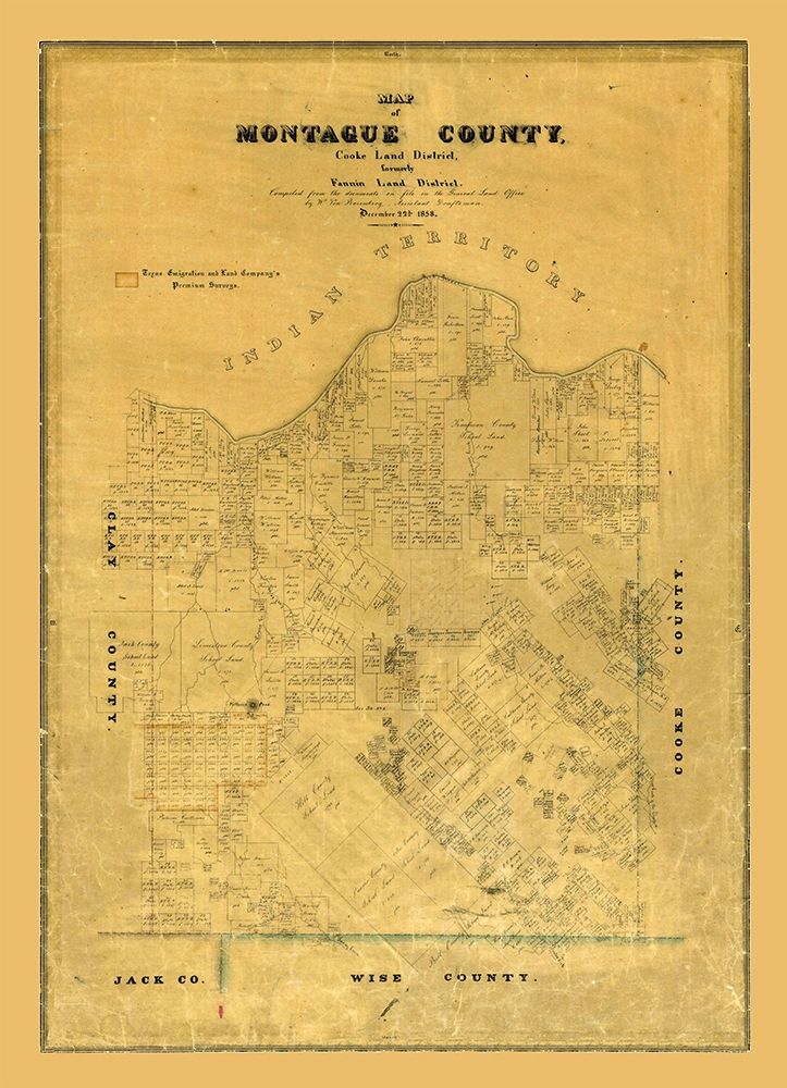 Montague County Texas - Rosenberg 1858