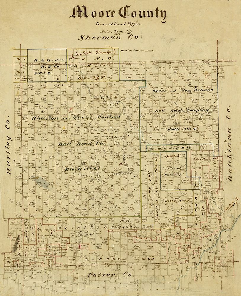 Moore County Texas -1884