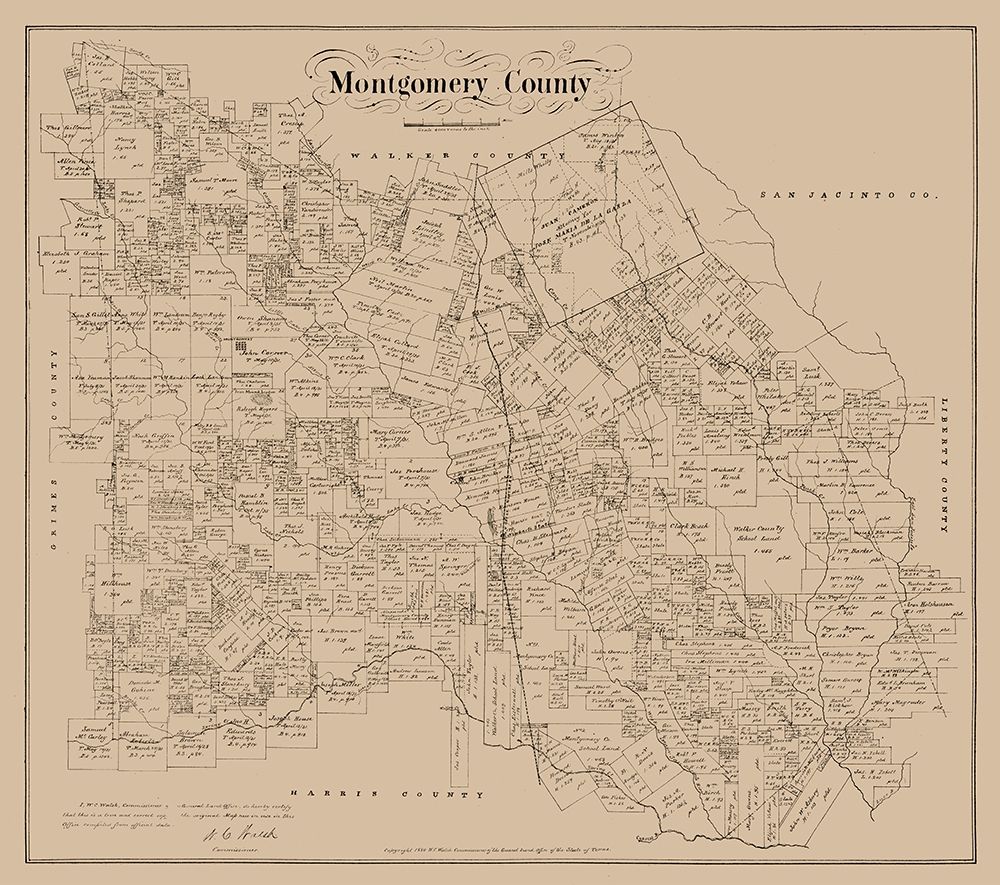 Montgomery County Texas - Walsh 1880