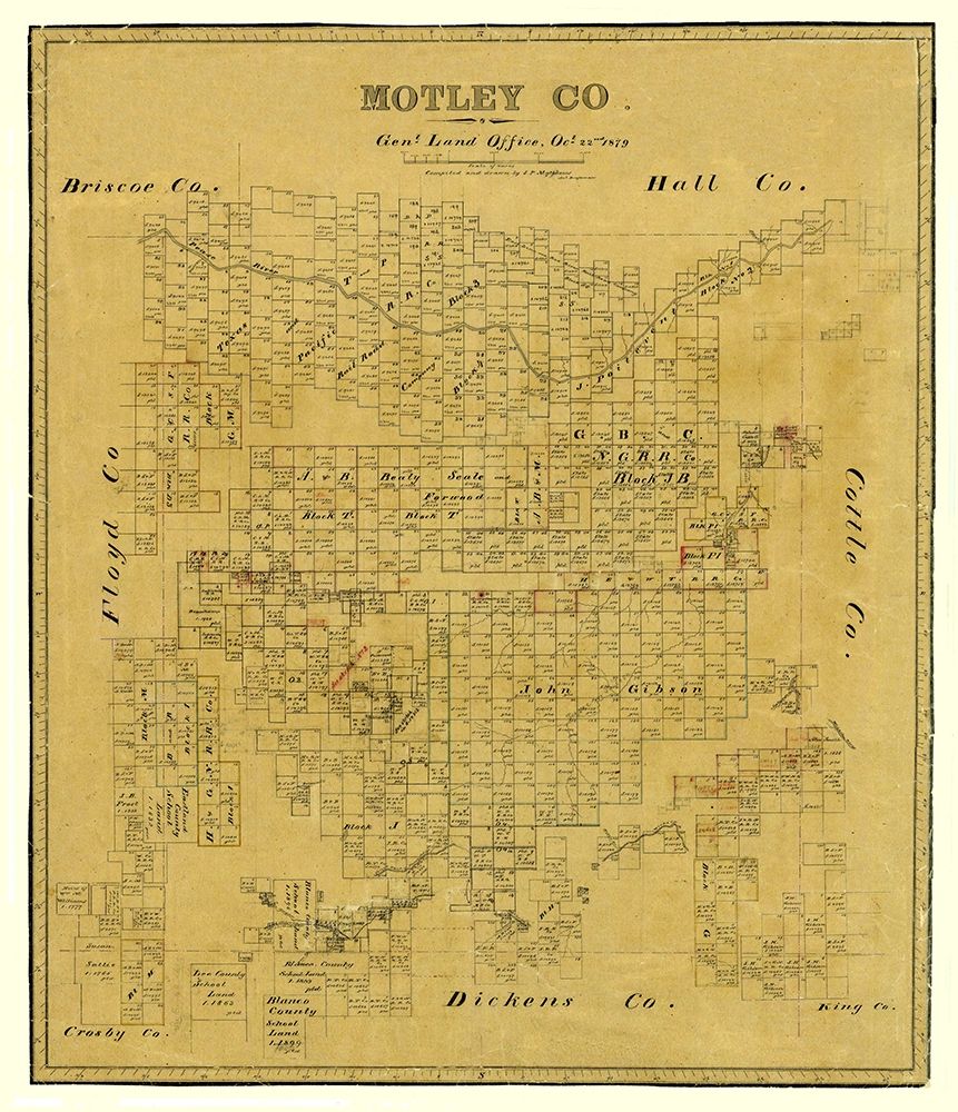 Motley County Texas - Matthews 1879