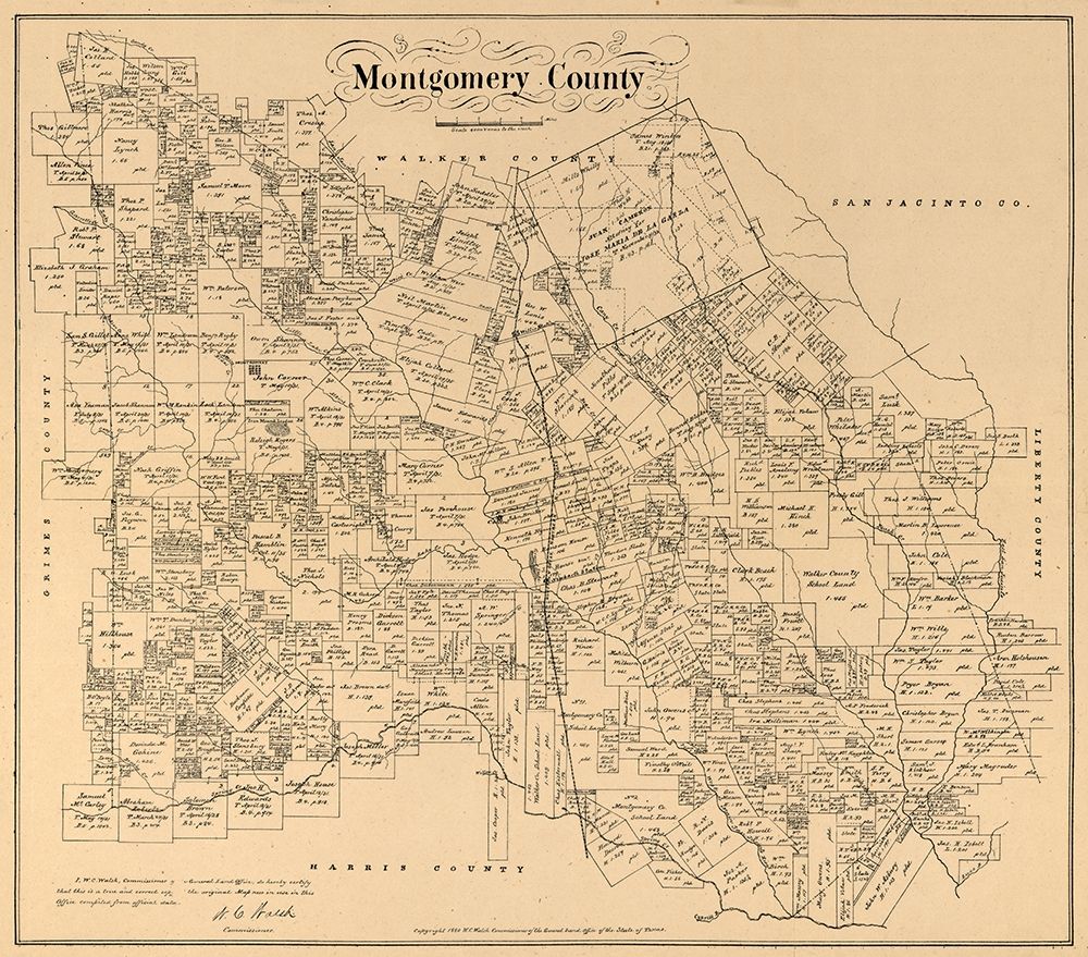 Montgomery County Texas - Walsh 1880