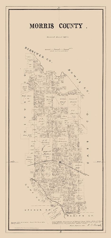 Morris County Texas -Walsh 1880