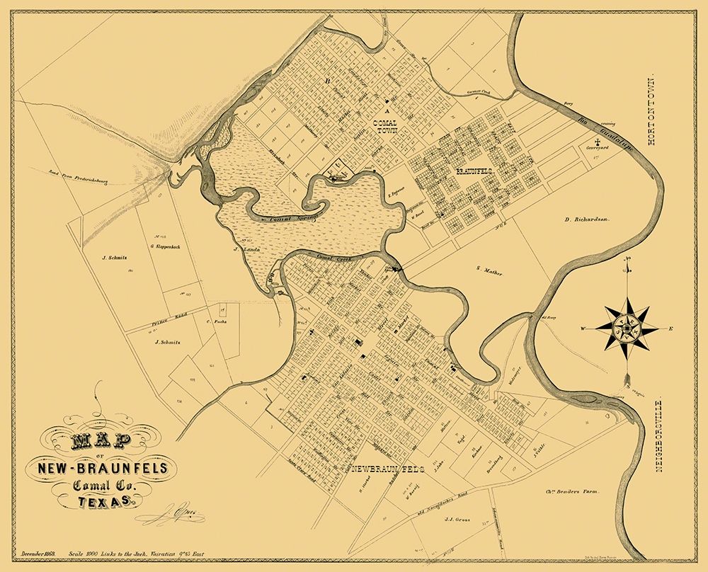 New Braunfels Texas Landowner - Groos 1868