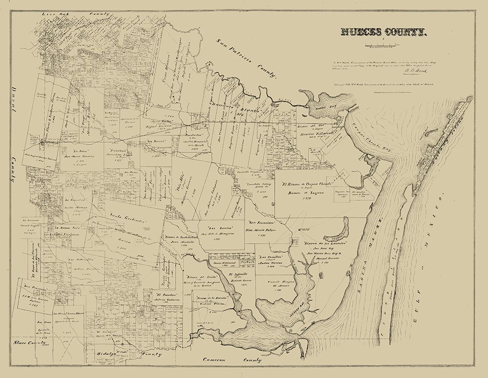 Nueces County Texas - Walsh 1879