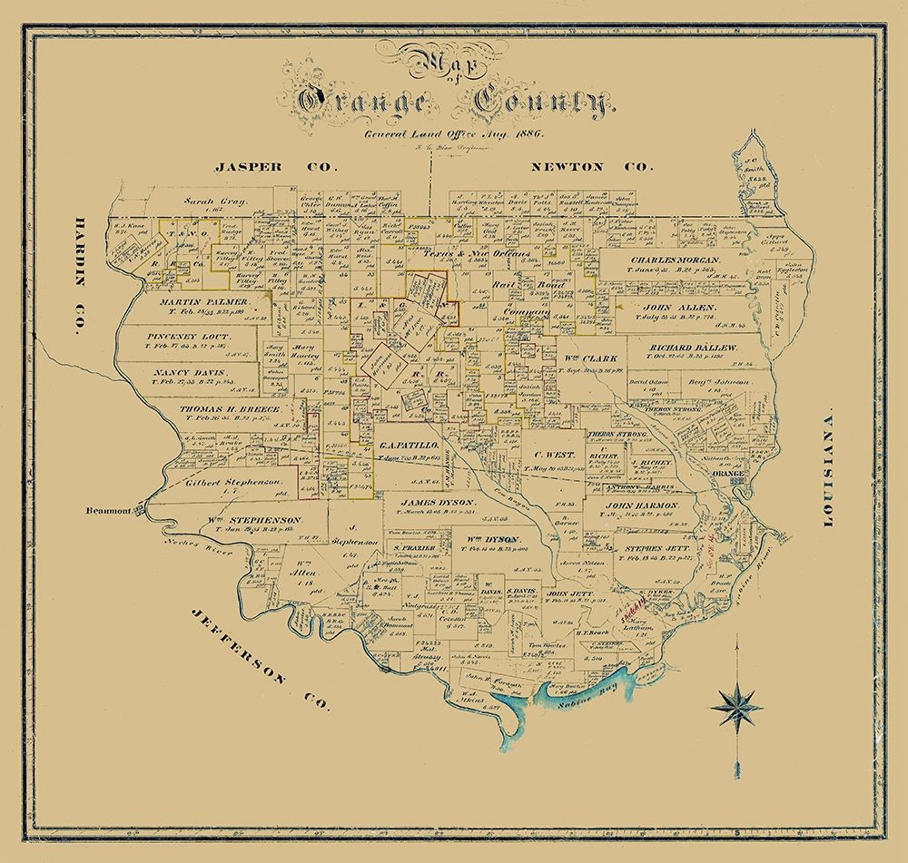 Orange County Texas - Biau 1886