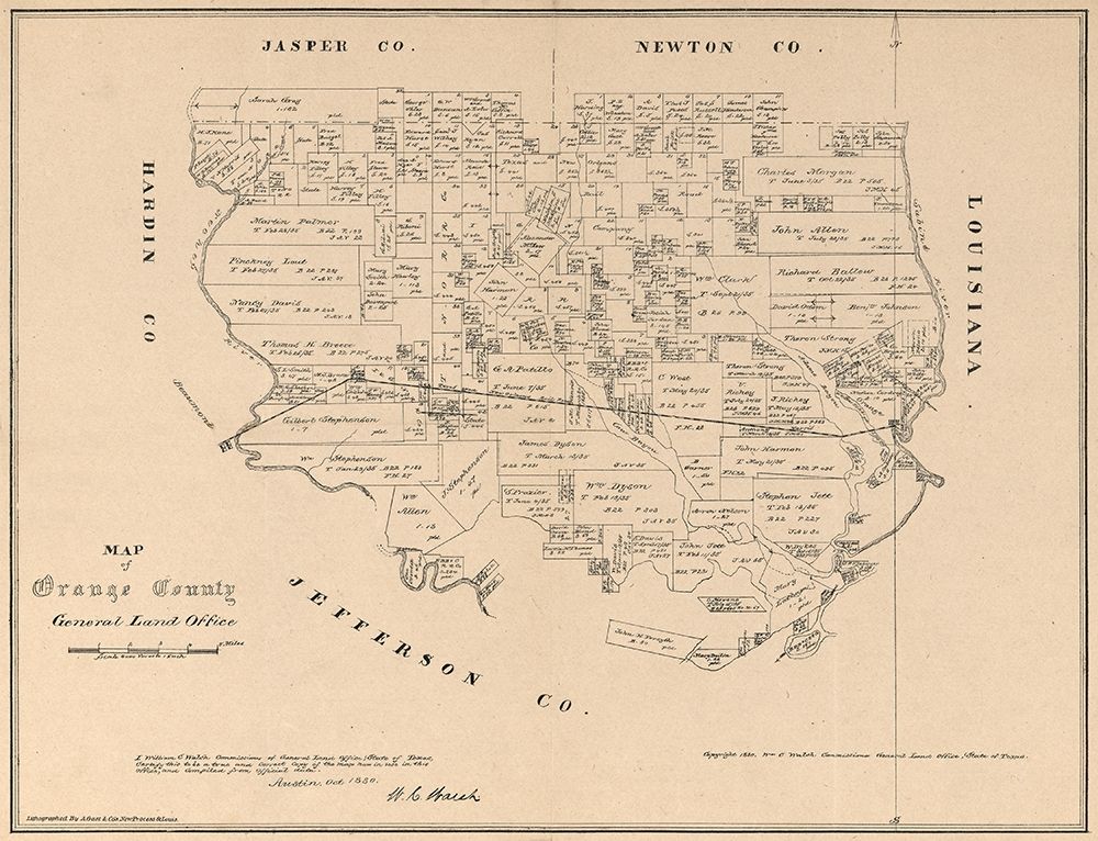 Orange County Texas - Walsh 1880