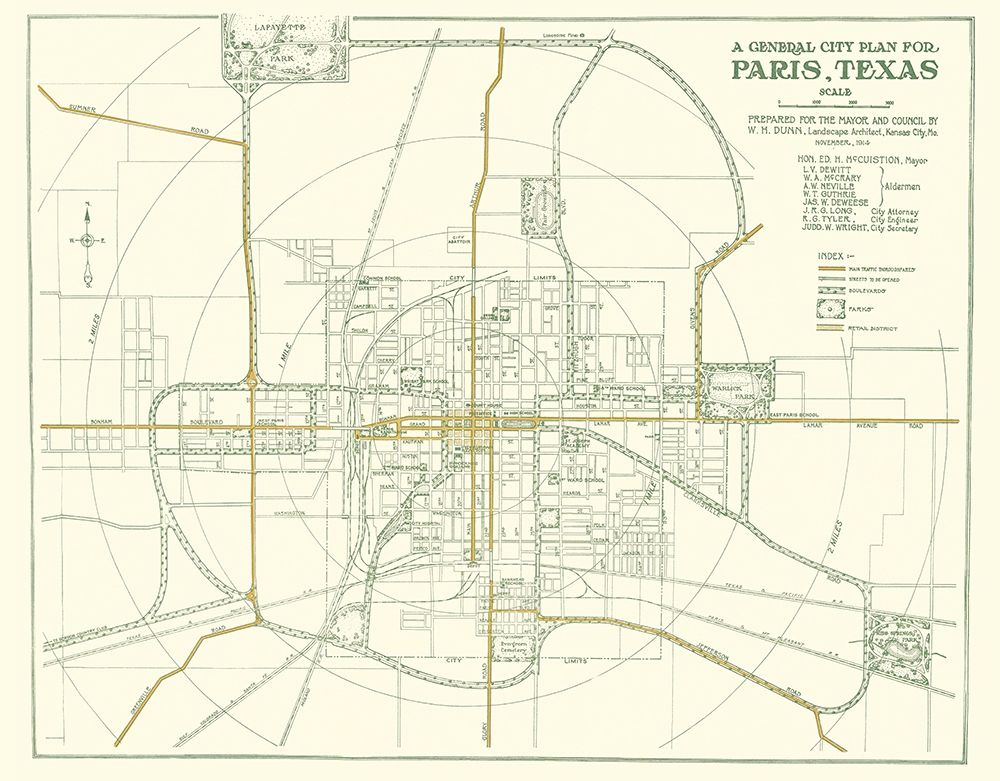Ft. Worth Texas Plan - Dunn 1914