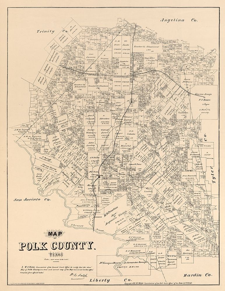 Polk County Texas - Walsh 1879