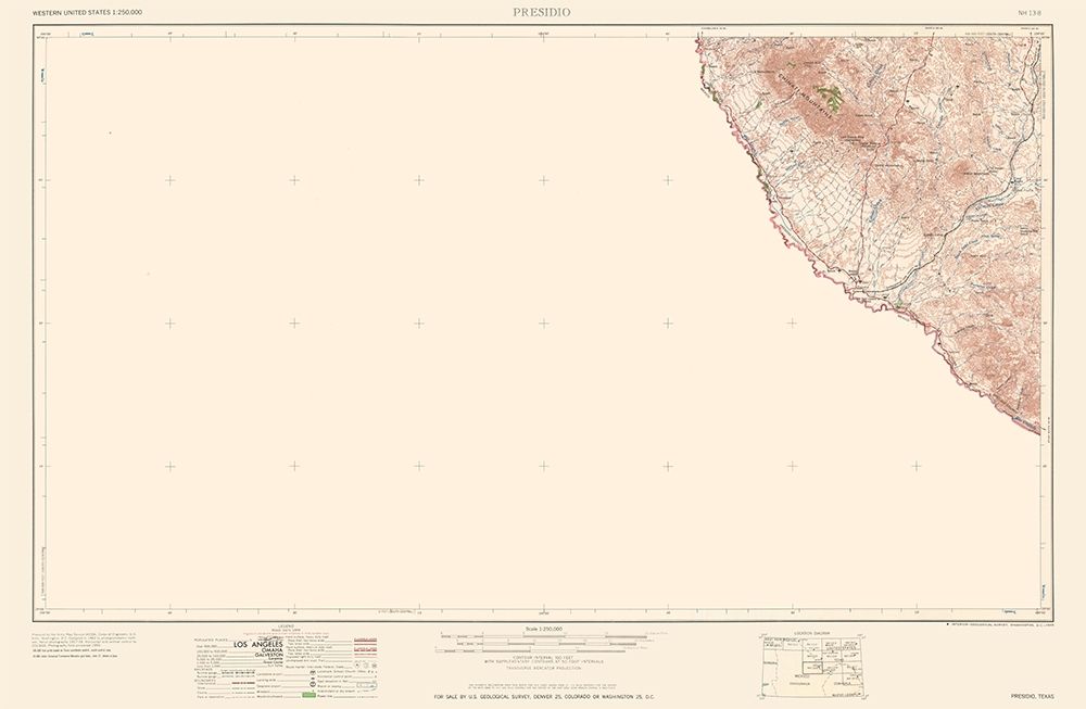 Presidio Texas Quad - USGS 1959