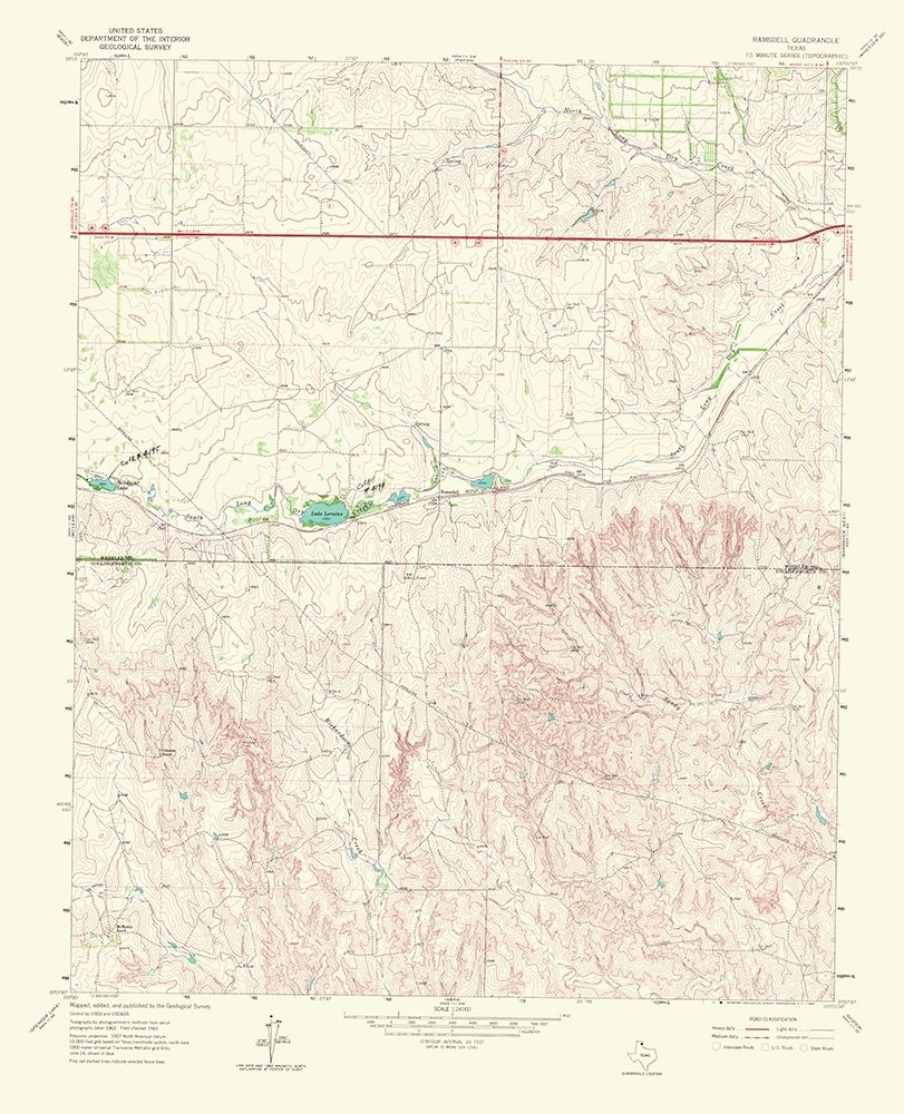 Ramsdell Texas Quad - USGS 1967