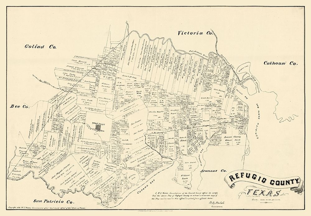 Refugio County Texas - Walsh 1879