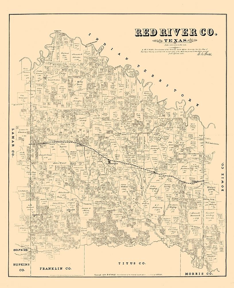 Red River County - Walsh 1879