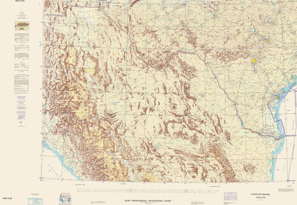 Lower Rio Grande New Mexico Texas Aeronautical Sht