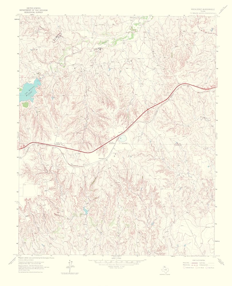 Rockledge Texas Quad - USGS 1967