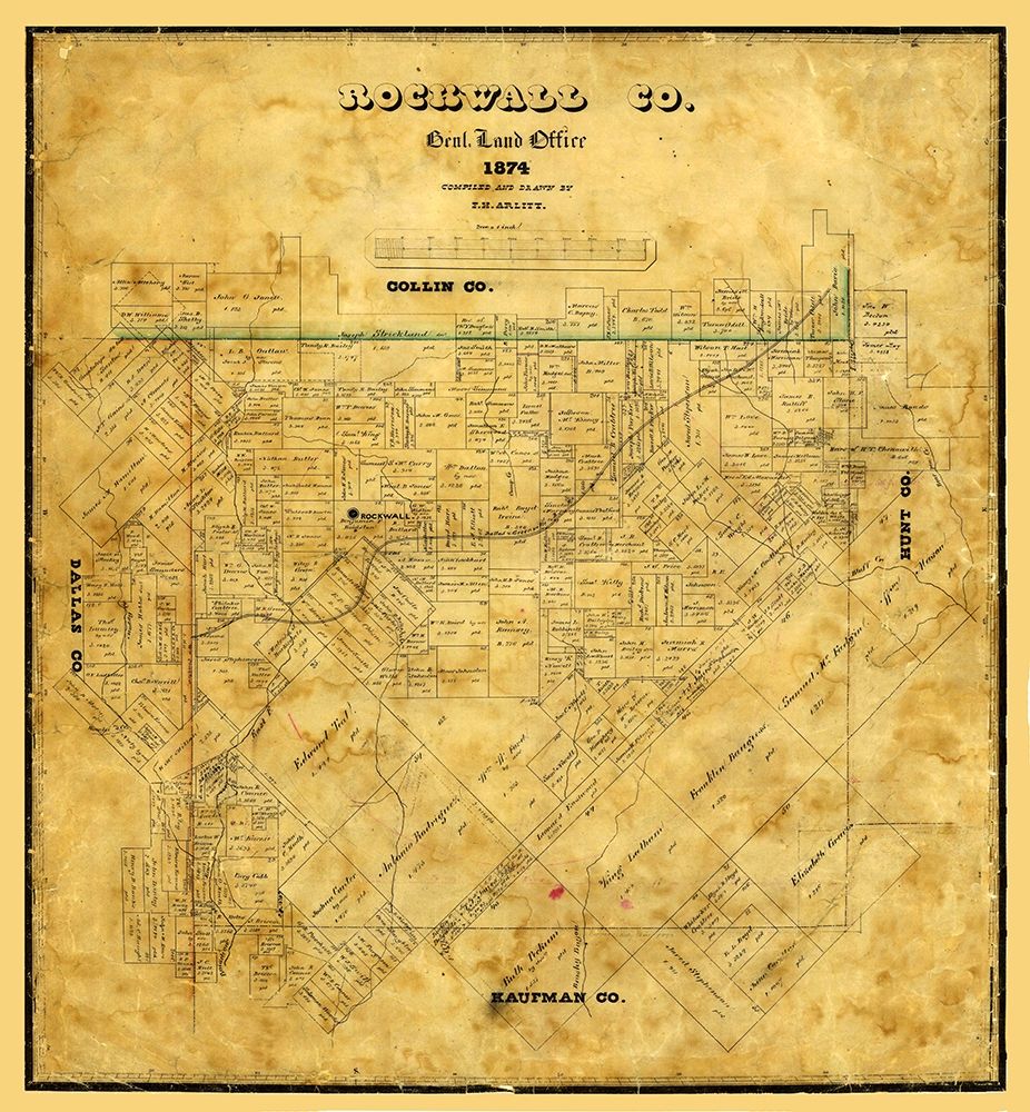 Rockwall County Texas - Arlitt 1874