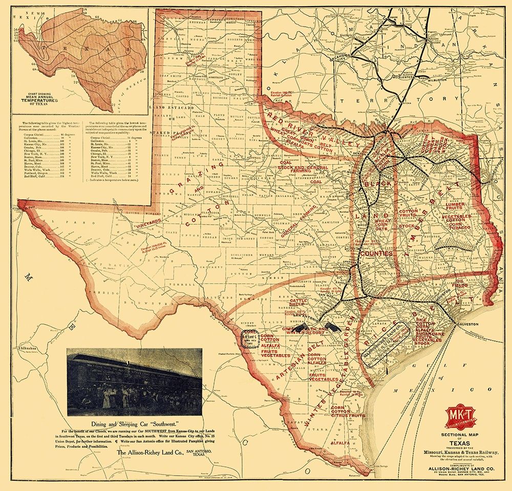 Missouri, Kansas and Texas Railroad - Parker 1907