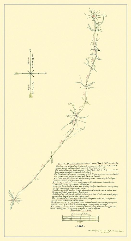 San Antonio To Laredo - 1865