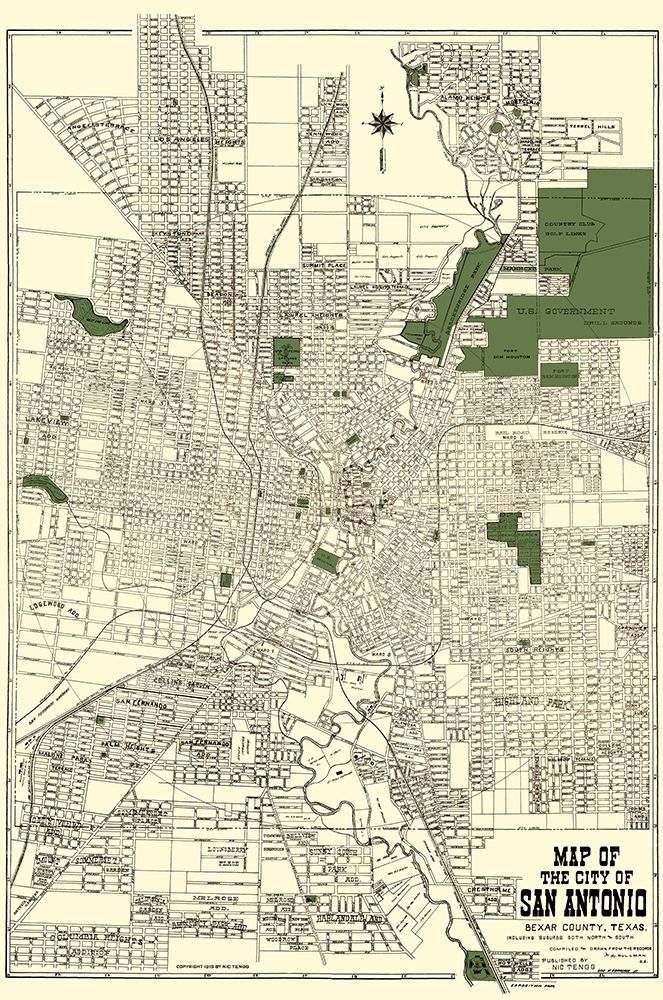 San Antonio Texas - Tengg 1915