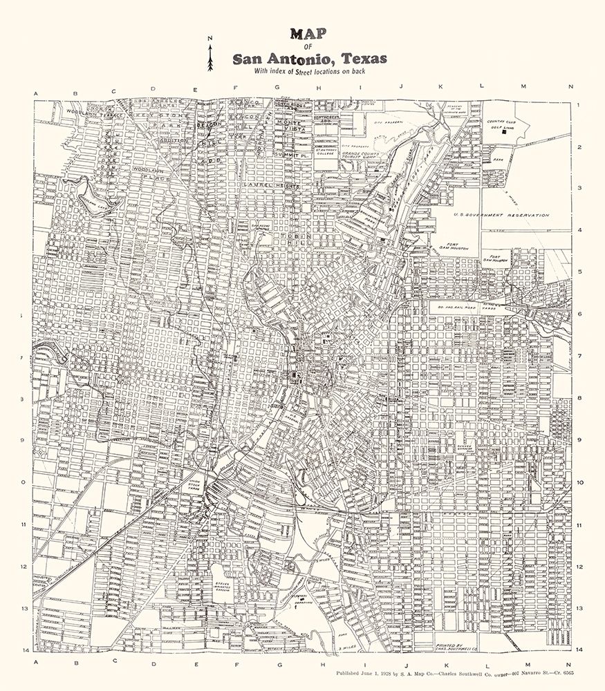 San Antonio Texas - Southwell 1928