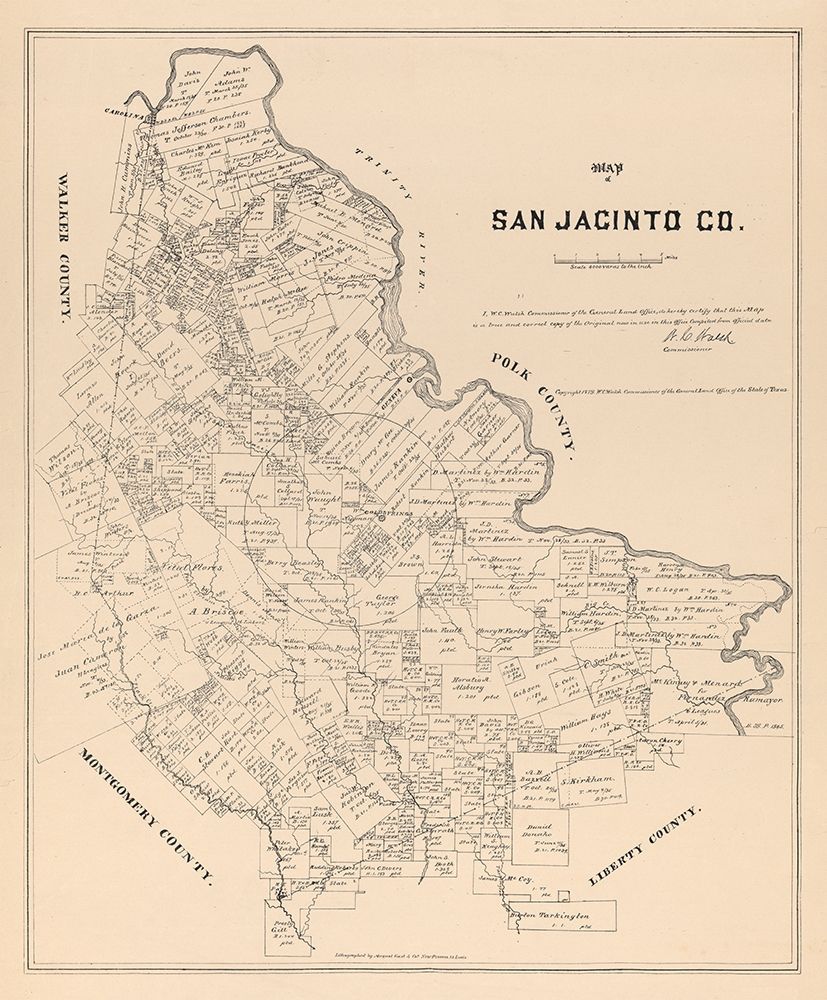 San Jacinto County Texas - Walsh 1879
