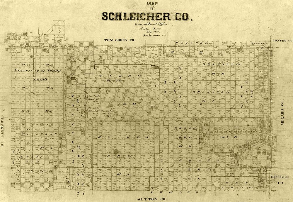 Schleicher County Texas -1887