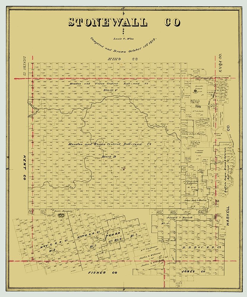 Stonewall County Texas - Wise 1879