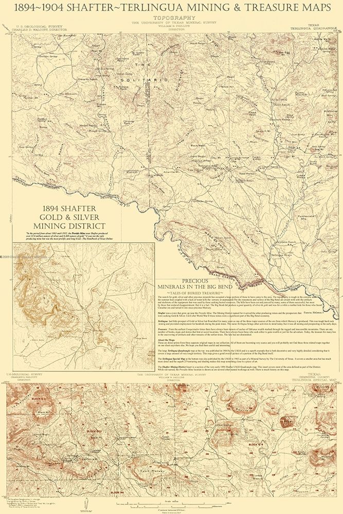 Shafter Terlingua Texas Mining Treasures Quad