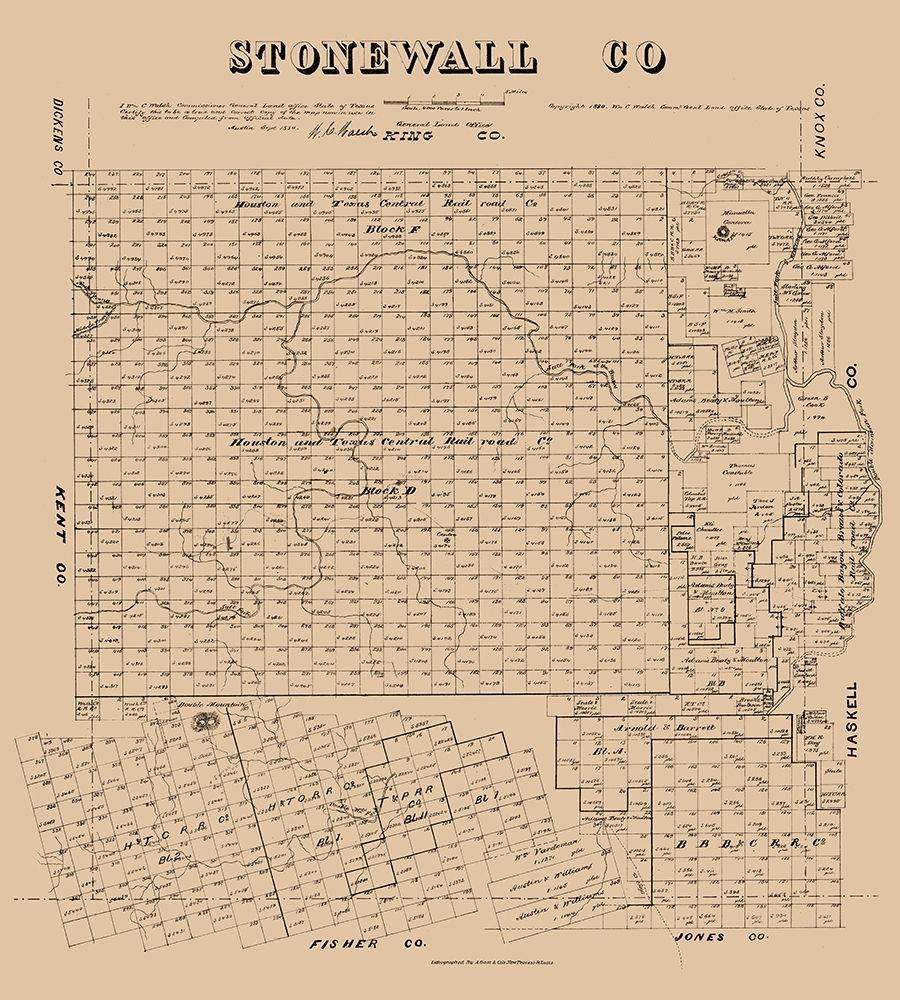Stonewall County Texas - Walsh 1880