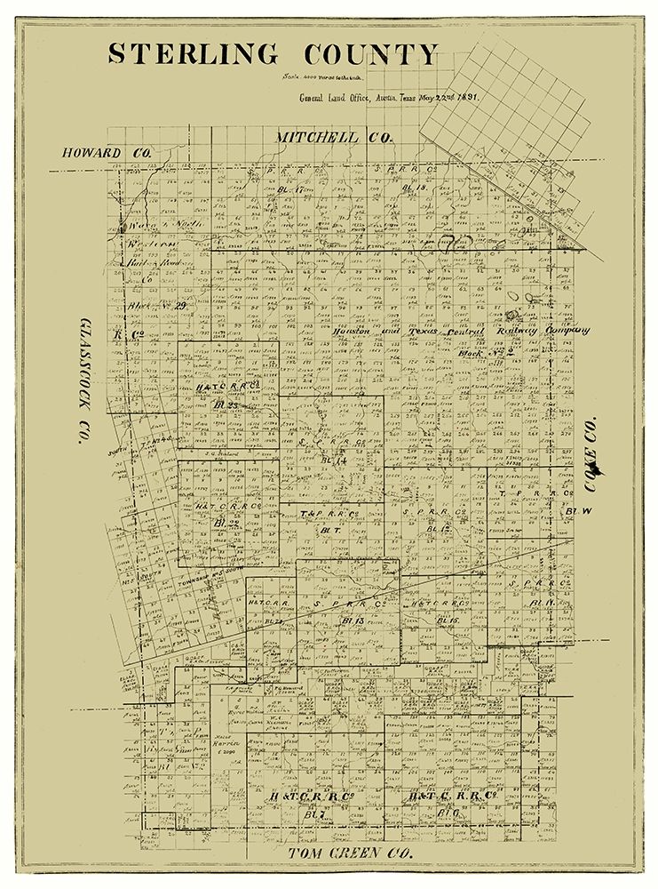 Sterling County Texas -1891