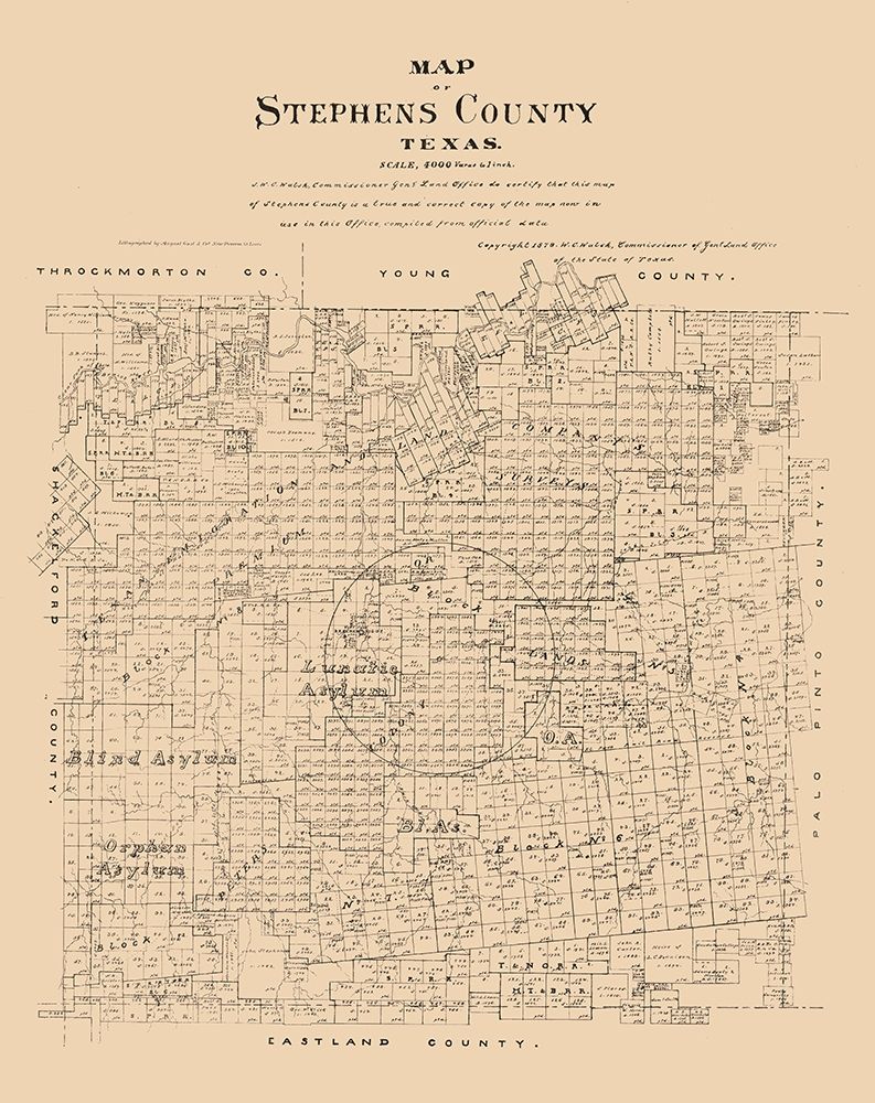 Stephens County Texas - Walsh 1879