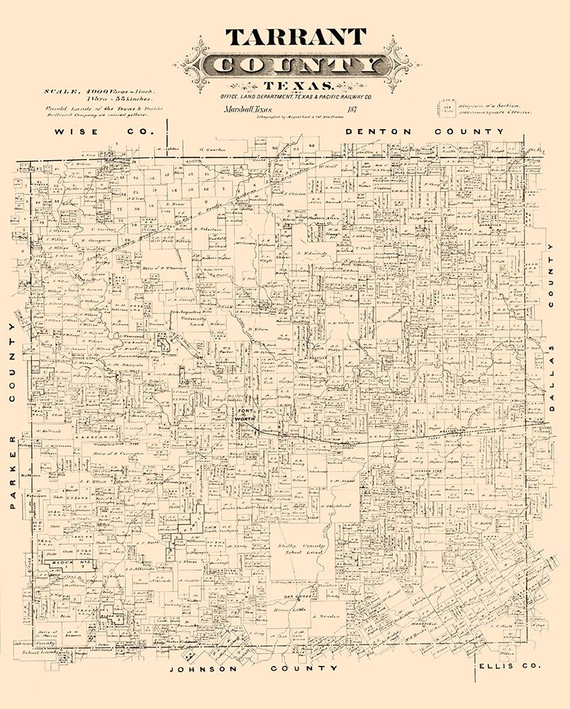 Tarrant County Texas - Gast 1870