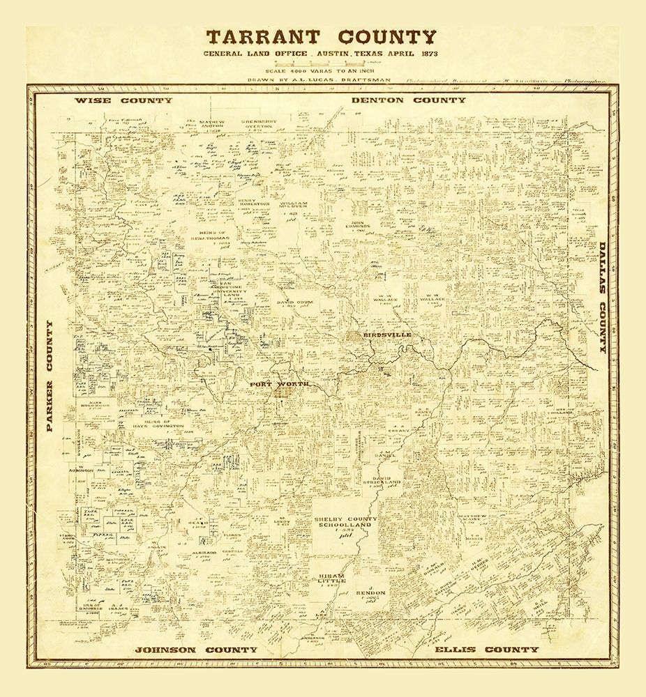 Tarrant County Texas - Lucas 1873