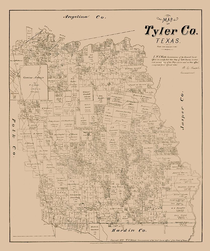 Tyler County Texas - Walsh 1879