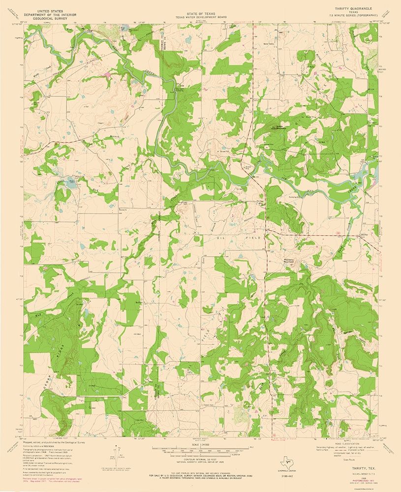 Thrifty Texas Quad - USGS 1969