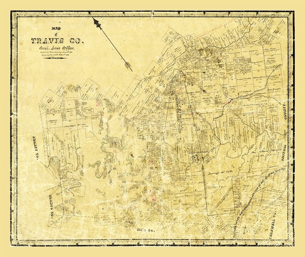 Travis County Texas - Rosenberg 1861