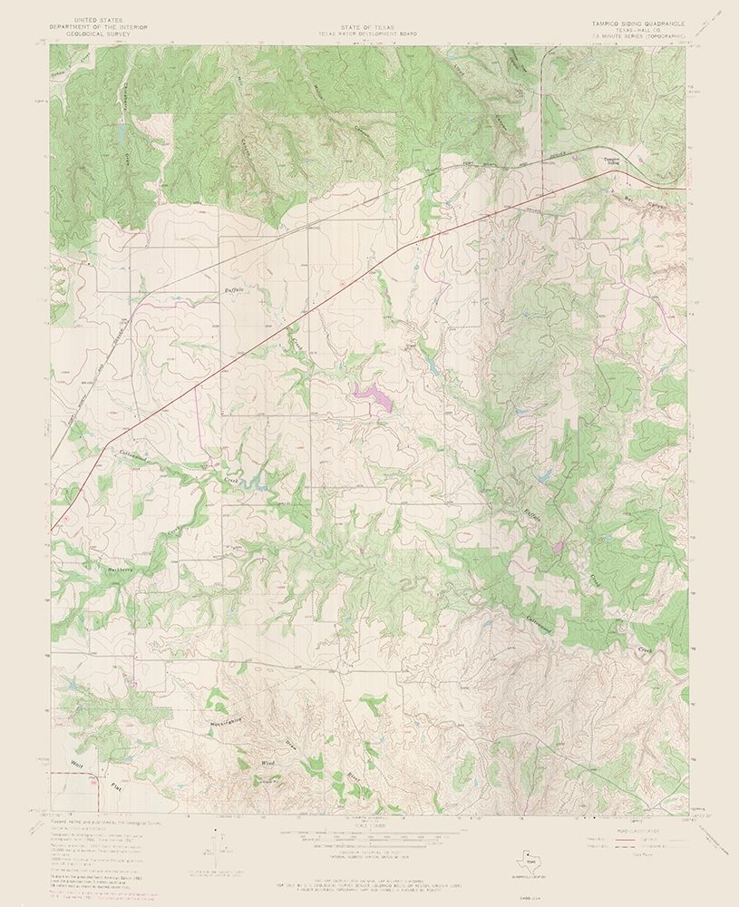 Tampico Siding Texas Quad - USGS 1967