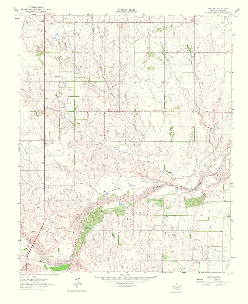Twitty Texas Quad - USGS 1965