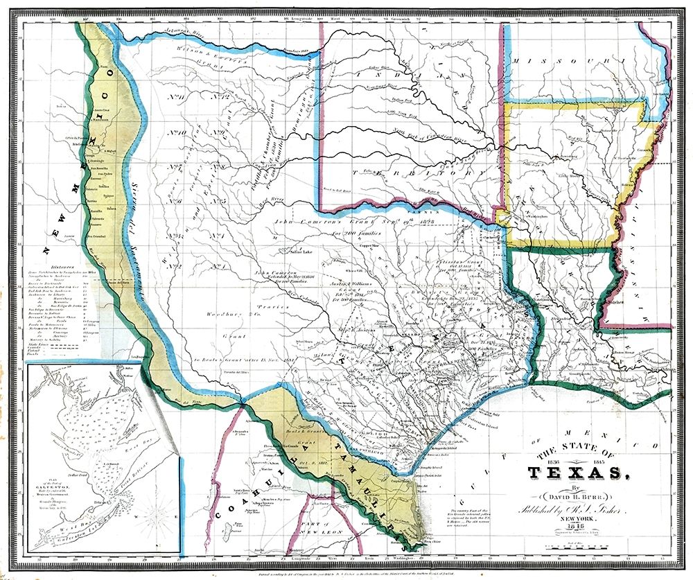 Texas - David Burr 1845