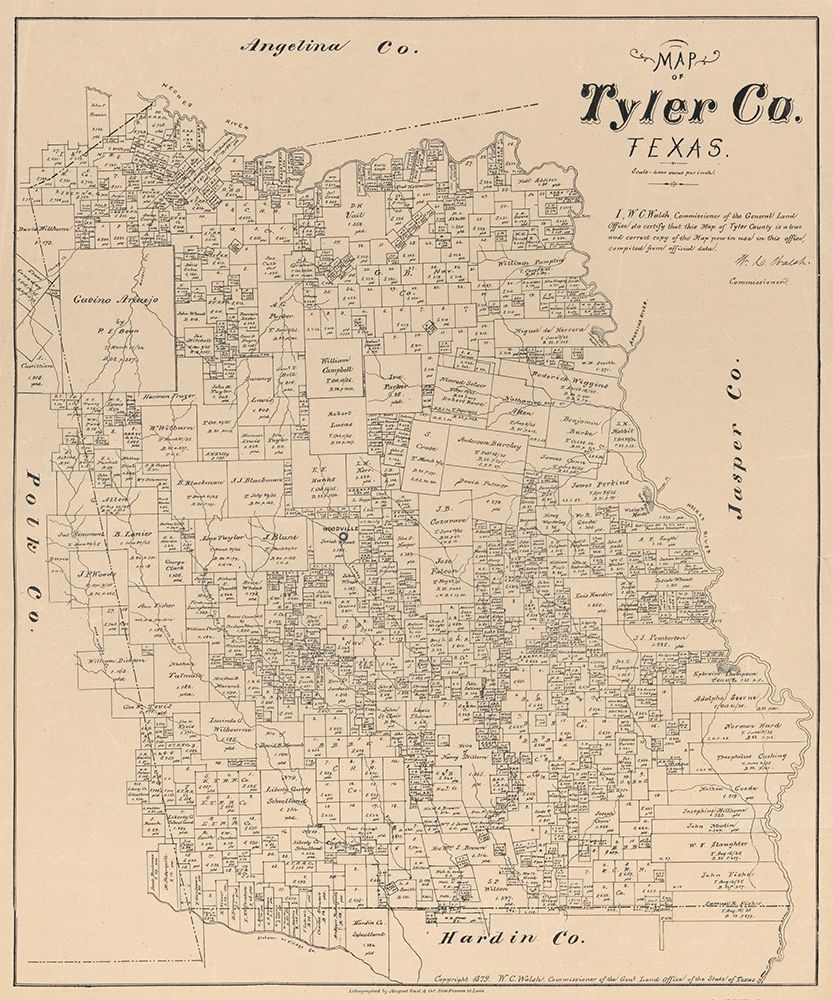 Tyler County Texas - Walsh 1879