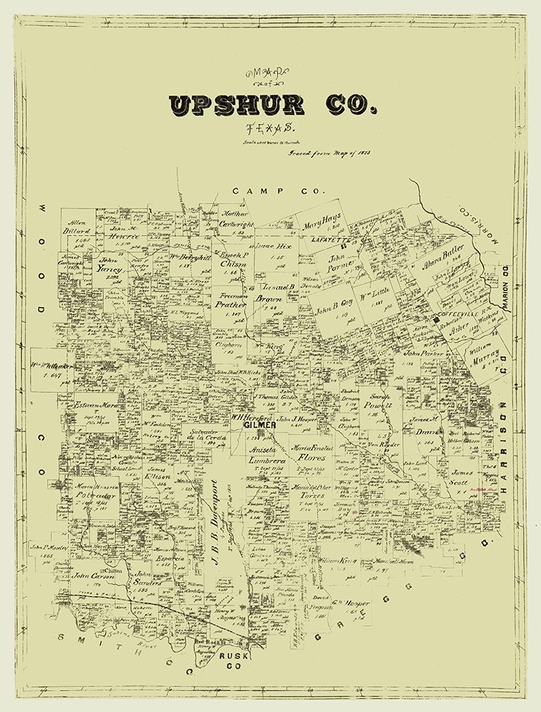 Upshur County Texas -1873