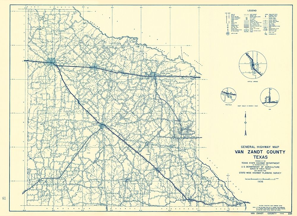 Van Zandt Texas - Highway Dept 1936